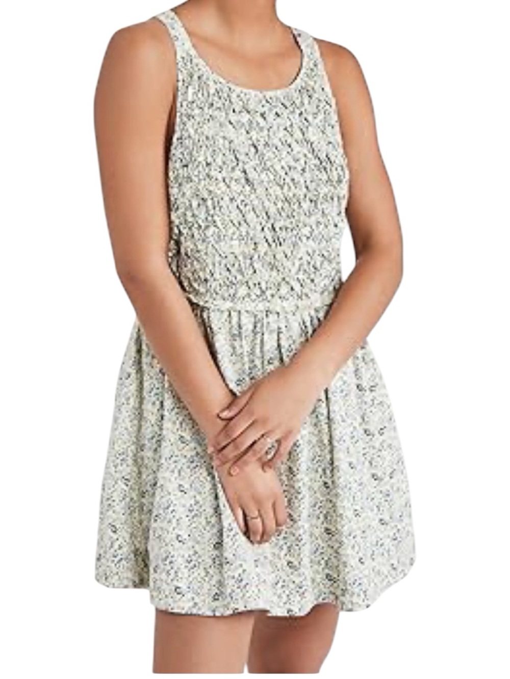 Free People Petunia Green Tea Combo Floral Tank Dress NWT Size M